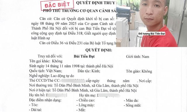 Công an vận động thành công Bùi Tiến Đạt SN 1998 ra đầu thú