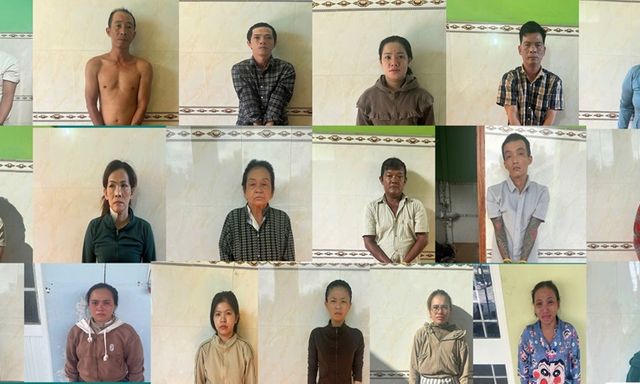 Bắt tạm giam Lê Thị Bích Phương và 11 người khác, thu giữ 116 triệu đồng, 17 xe máy