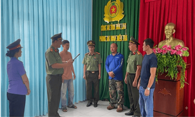 Thi hành lệnh bắt tạm giam Hồ Viết Hợi SN 1983