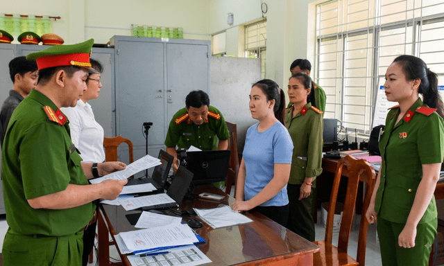 Công an khám xét nơi ở, bắt tạm giam Nguyễn Thị Yến Thu SN 1994