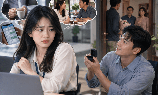 Vì cốc cafe, nam đồng nghiệp hiểu lầm, cưa cẩm, 