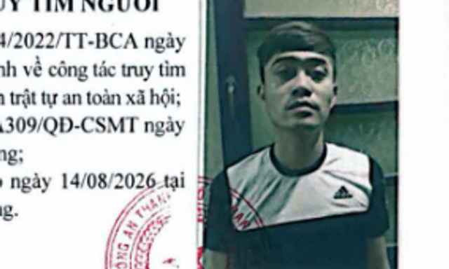 Công an truy tìm ông Nguyễn Đức Kiên SN 1993