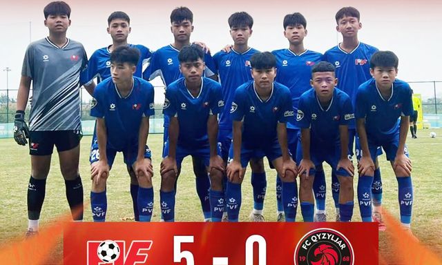 Đội bóng Việt Nam đại thắng 5-0 trước đối thủ châu Âu