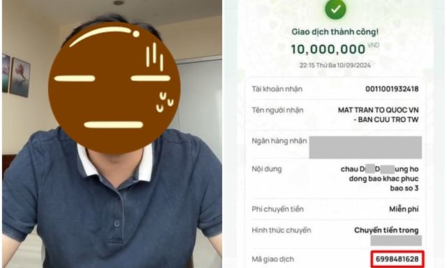 Thanh niên bị bại lộ chuyện ủng hộ 10k khoe bill 10 triệu, 