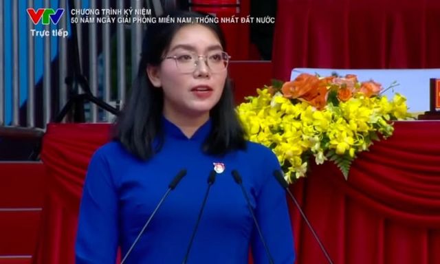 Danh tính nữ uỷ viên sinh năm 1998 phát biểu trên sóng trực tiếp tại lễ diễu binh, diễu hành 30/4