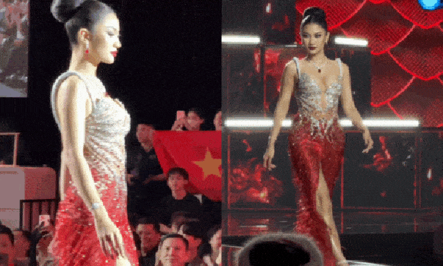 Bán kết Miss Cosmo 2025: Hoa hậu Phương Linh gặp sự cố hú vía