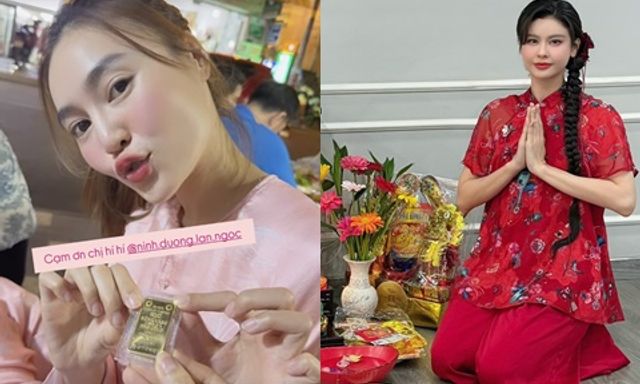 Showbiz Việt ngày Vía Thần tài: Lan Ngọc tặng vàng, 1 sao nữ dâng mâm cúng toàn tiền vàng gây choáng! 