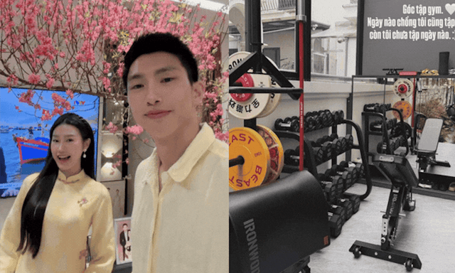 Đoàn Văn Hậu - Doãn Hải My dựng phòng gym riêng cực tiện nghi trong biệt thự mấy chục tỷ, từ đây khác biệt giữa hai vợ chồng mới lộ rõ