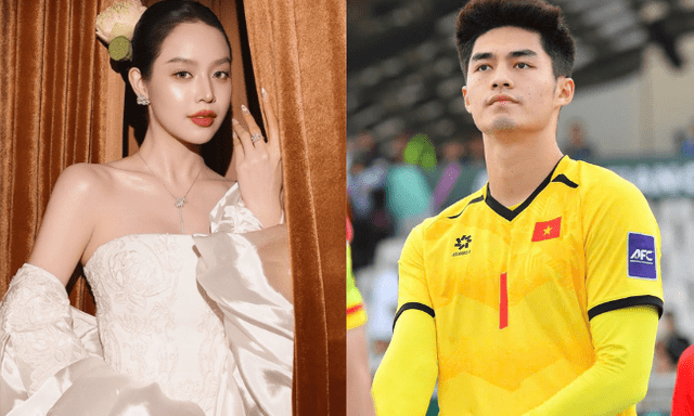 Tương tác bất ngờ của thủ môn hotboy Trần Trung Kiên (U23 Việt Nam) với Hoa hậu Thanh Thuỷ gây chú ý