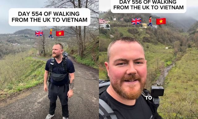 Khách Tây đi bộ xuyên lục địa nổi tiếng toàn cầu, đến Việt Nam bất ngờ phải book vé máy bay: Lý do cảm động