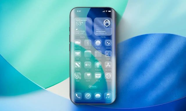Mẫu iPhone bằng kính toàn phần, không phím bấm lộ diện