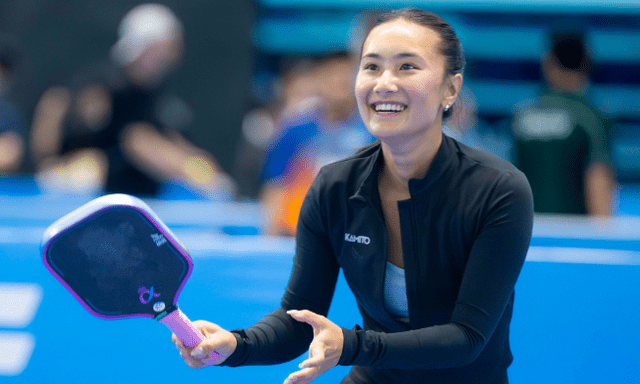 Nàng thơ pickleball Alix Trương khoe visual ngọt ngào nhưng bị cặp đôi Việt Nam loại thẳng ở PPA Asia 100