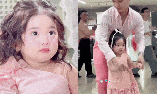 Lisa nhà Khánh Thi - Phan Hiển xinh búp bê nhưng khả năng nối nghiệp dancesport của bố mẹ... bằng không