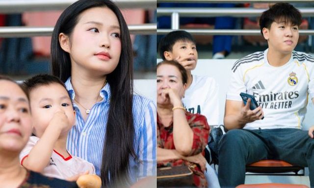 Hai em trai cực phẩm của Doãn Hải My đổ bộ khán đài cổ vũ Đoàn Văn Hậu, thái độ nhà vợ đã rõ giữa drama