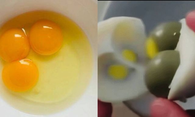 Người đàn ông đập trúng quả trứng 3 lòng đỏ hiếm nhất thế giới, xác suất khó hơn cả trúng Vietlott