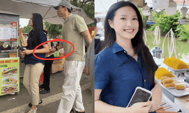 Đoàn Văn Hậu - Doãn Hải My lọt ống kính 