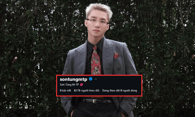 Sơn Tùng M-TP mất 200.000 người theo dõi sau khi ẩn toàn bộ bài đăng Instagram