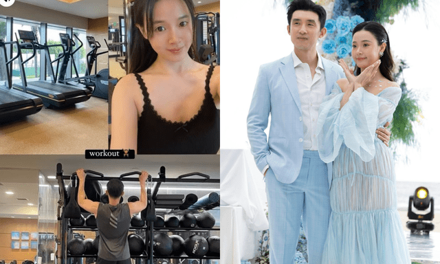Midu khoe mặt mộc không tì vết khi check in tại phòng gym cùng chồng thiếu gia 