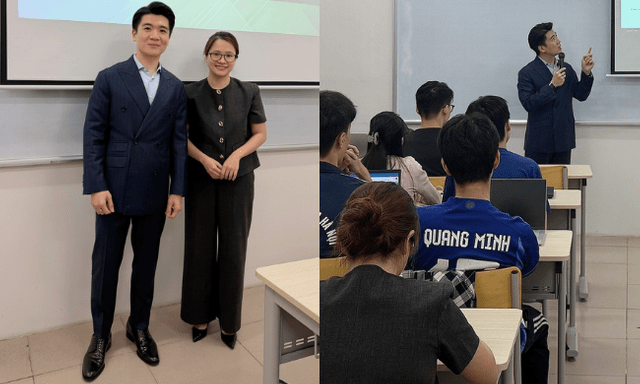 Thầy giáo diện vest bảnh bao đứng trên giảng đường, hoá ra là Tổng tài nghìn tỷ nhà bầu Hiển