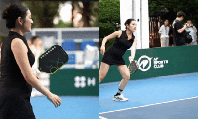 Nữ ca sĩ mang thai đôi hơn 4 tháng, vác bụng bầu vượt mặt đi đánh pickleball gây chú ý