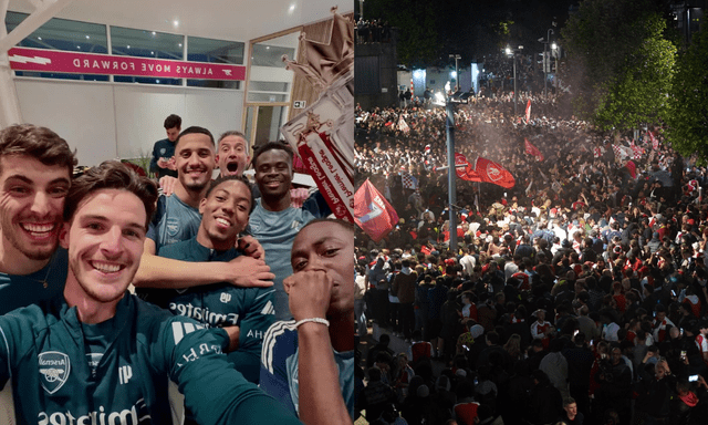 Khoảnh khắc Luân Đôn mở hội, Arsenal vỡ òa chức vô địch Ngoại hạng Anh lịch sử sau 22 năm