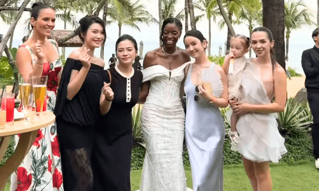Khung hình Doãn Hải My đọ sắc Chu Thanh Huyền và dàn WAGs Tây gây sốt