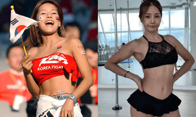 Lọt máy quay World Cup, nữ CĐV xinh như hoa hậu đổi đời ngoạn mục: Ký ngay hợp đồng làm idol Kpop, cưới chồng kém 17 tuổi