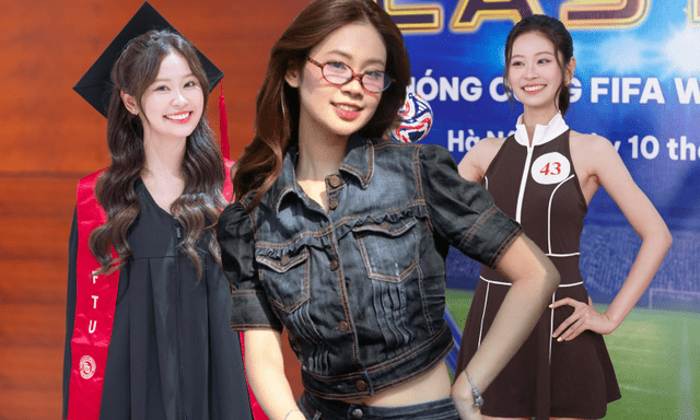 Vẻ đẹp nũng nịu của gái xinh Nóng Cùng World Cup: Là top 10 Miss World Vietnam, tốt nghiệp bằng Giỏi Đại học Ngoại thương