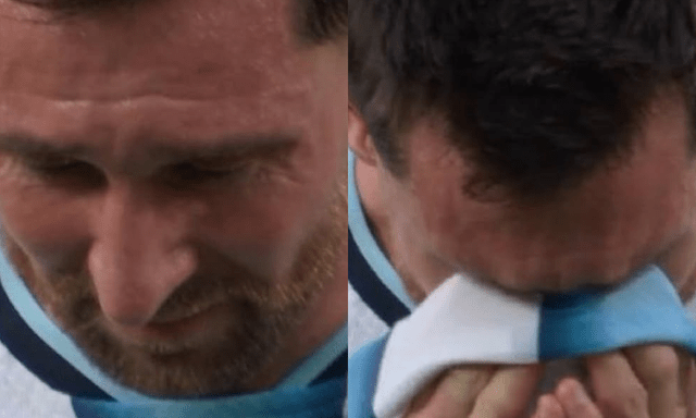 Messi đã khóc!
