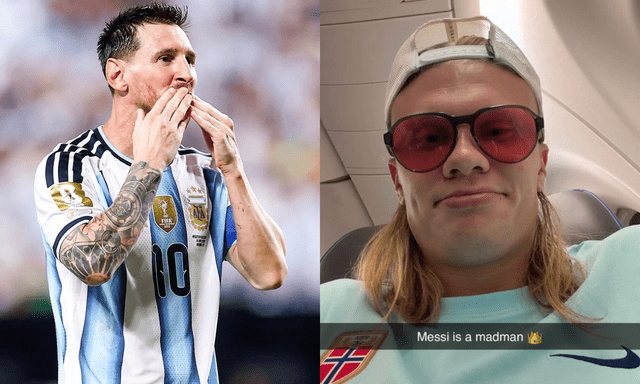 Erling Haaland, Muller ngả mũ thán phục Messi 