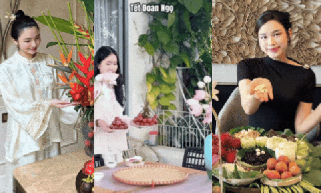 Hội phu nhân hào môn Vbiz mở đường đua bày mâm cỗ Tết Đoan ngọ: Đỗ Hà, Mai Ngọc phải xếp sau 1 người! 