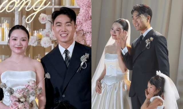 Lễ cưới Xuân Trường và Nhuệ Giang sau 5 năm đám hỏi: Cô dâu khóc nức nở, con gái được giao trọng trách đặc biệt