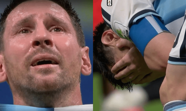 Messi bật khóc nức nở sau trận đấu từ 