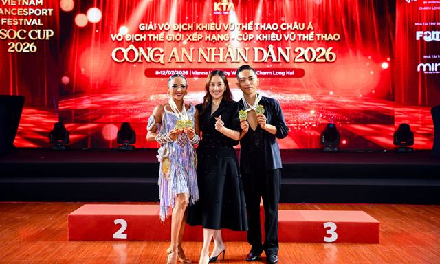 Phan Hiển - Thu Hương giành cú đúp HCV, dancesport Việt Nam khẳng định vị thế ngày ra quân Giải vô địch châu Á