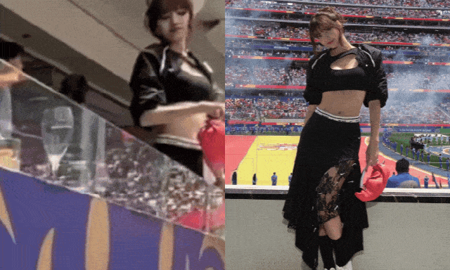 Fancam World Cup tóm dính mỹ nhân body siêu thực trên khán đài, hóa ra là Lisa BLACKPINK, bảo sao visual 