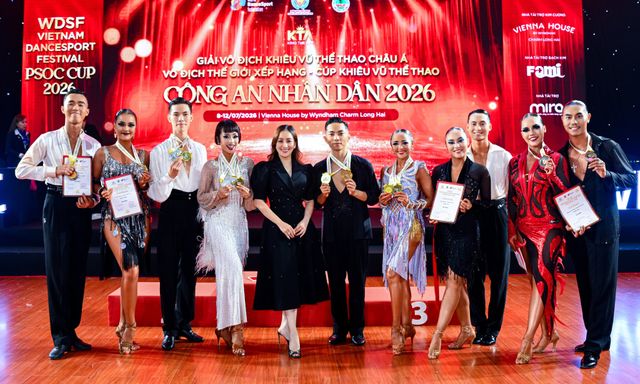 Dancesport Việt Nam giành 21 HCV, dẫn đầu tại Giải vô địch châu Á 