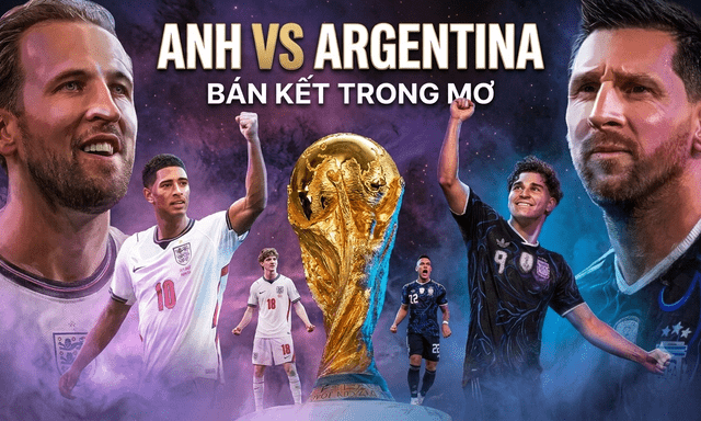 Lịch thi đấu bán kết World Cup 2026 ngày 16/7: Cả thế giới dồn ánh mắt về đại chiến Anh vs Argentina