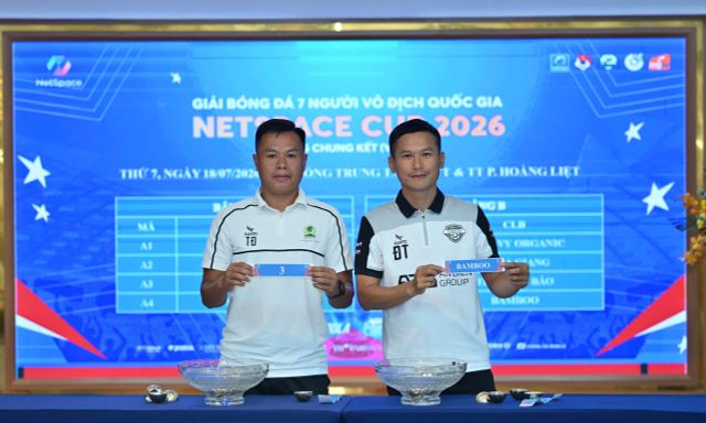 Bốc thăm VCK Giải bóng đá 7 người VĐQG 2026: 8 đội bóng tranh tài kịch tính 