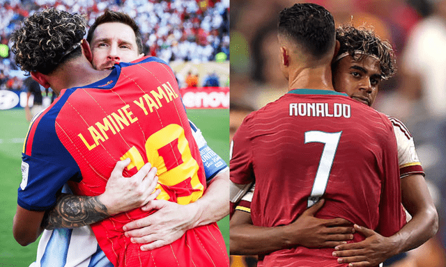 Lamine Yamal 19 tuổi chinh phục cả Ronaldo và Messi 