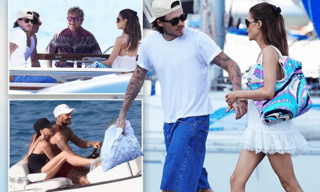 Địa Trung Hải “chia đôi” nhà Beckham: Cậu cả tình tứ cùng vợ xuất thân nhà tỷ phú, Beck-Vic và các con quây quần trên du thuyền khác