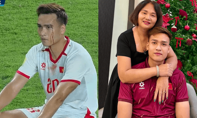Mẹ Bùi Hoàng Việt Anh xót xa khi thấy con trai đổ máu trên sân nhưng phía sau là niềm tự hào vì màu cờ sắc áo ĐT Việt Nam