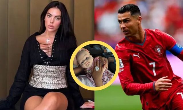 Vợ sắp cưới của Ronaldo gây choáng khi đem nhẫn đính hôn 5 triệu USD cho con gái làm đồ chơi