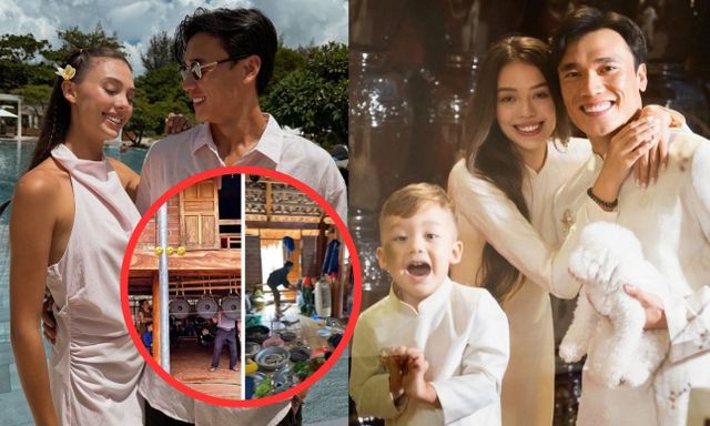 Cầu thủ quê Thanh Hóa đổi đời sau giải U23 châu Á, cưới vợ mẫu tây xinh đẹp, sinh quý tử đáng yêu đang hot rần rần