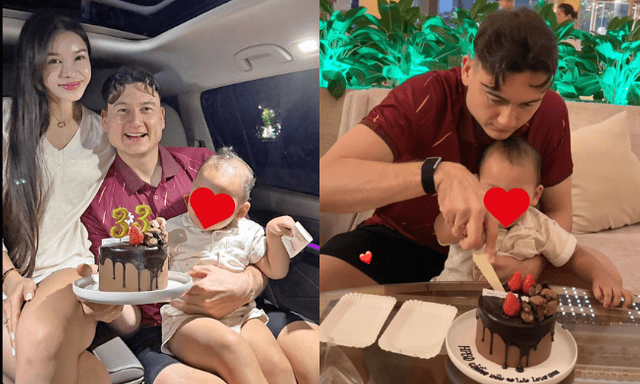 Yến Xuân đưa con trai đến khách sạn ĐT Việt Nam mừng sinh nhật Đặng Văn Lâm, nhắn nhủ 1 điều xúc động, visual xinh đẹp càng gây sốt