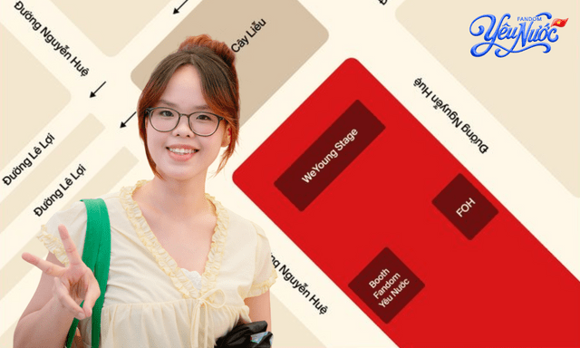 Từ 10h 23/8: Đến booth Fandom Yêu Nước, chụp photobooth, săn quà, gặp Huỳnh Lập - Puka và xem loạt sao hot trình diễn!