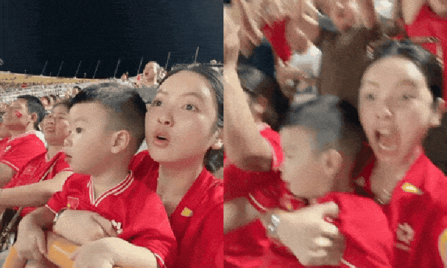 Cận cảnh màn ăn mừng đầy phấn khích, cảm xúc vỡ oà của Chu Thanh Huyền khi Quang Hải lập siêu phẩm giúp Việt Nam dẫn trước 2-0 Thái Lan