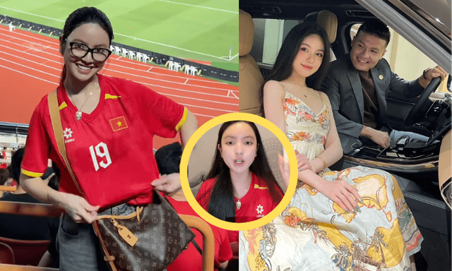 Chu Thanh Huyền đeo trang sức hơn 1 tỷ đi cổ vũ, đêm về livestream bán hàng tới 2h sáng: Quang Hải được khen “chọn đúng người”