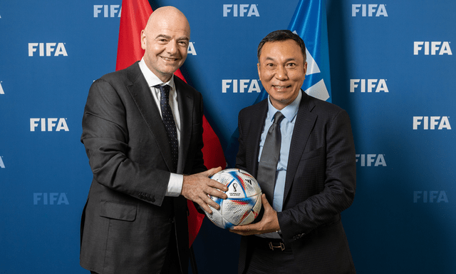 Chủ tịch FIFA Gianni Infantino dự khán trận ĐT Việt Nam vs Thái Lan trên sân Mỹ Đình 