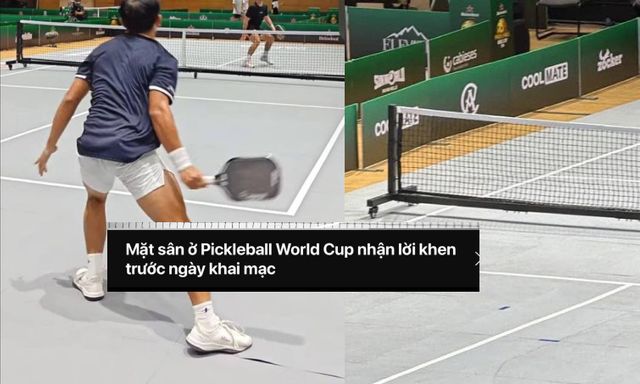 Mặt sân Pickleball World Cup lồi lõm, chắp vá dù trước giải được quảng bá... 