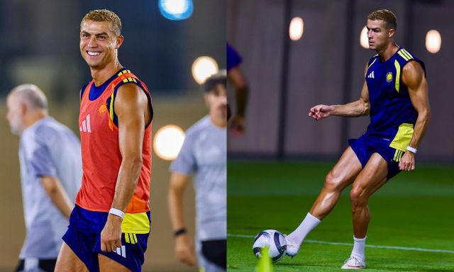 Ronaldo vẫn chưa dừng lại, khoe cơ bắp cuồn cuộn tươi rói trên sân tập ở tuổi 41 